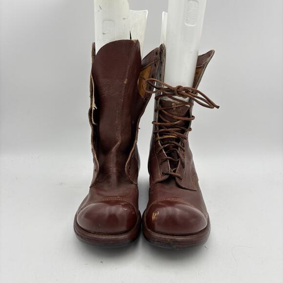 Vintage WWII 1942 Paratrooper Jump Boots International Shoe Co. 9 D main image 14